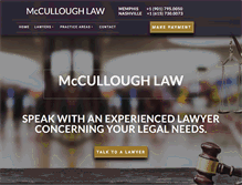 Tablet Screenshot of mcculloughlawfirm.com